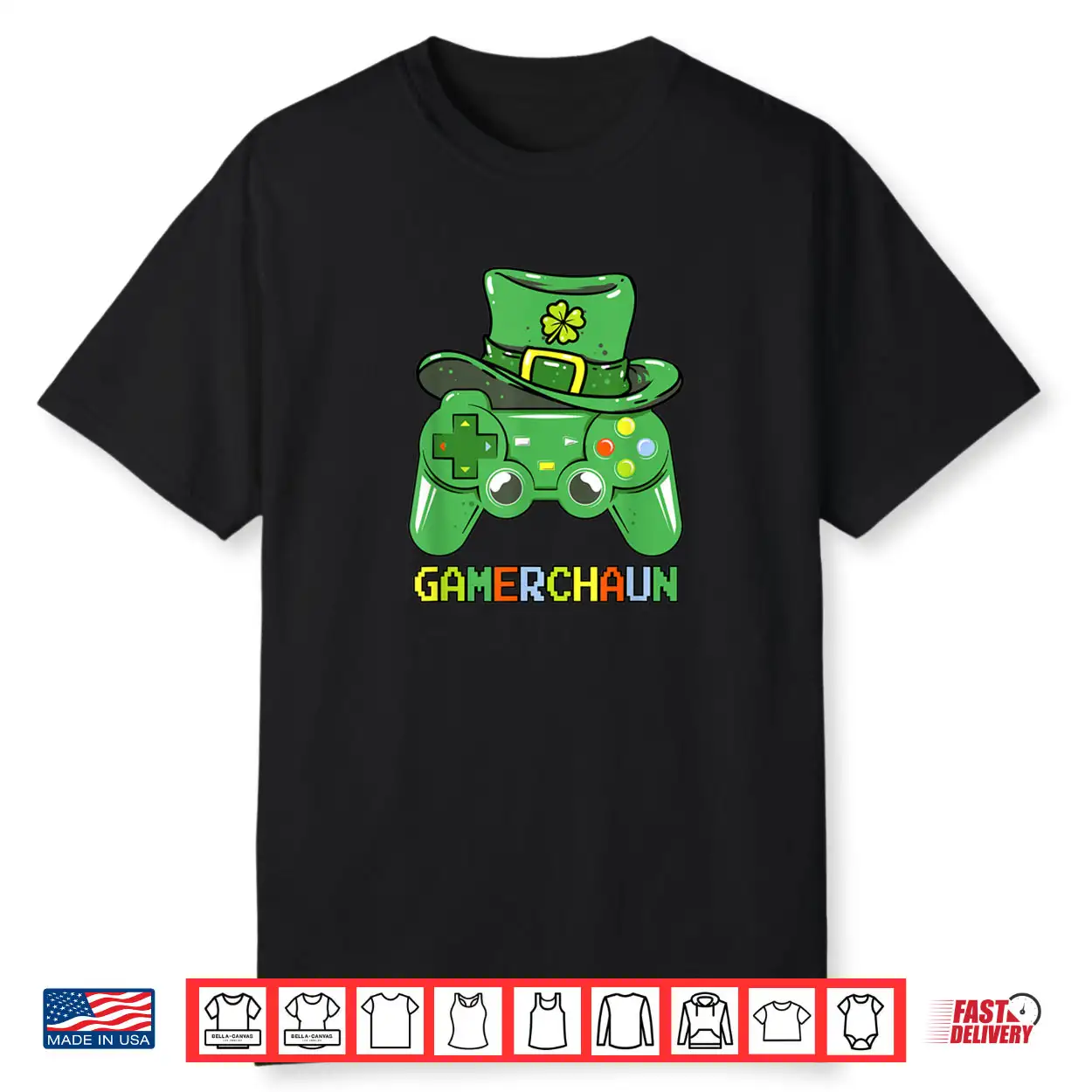 Video Game Leprechaun St Patricks Day Gamer Kids Boys Gaming Shirt Video Game Leprechaun St Patricks Day Gamer Kids Boys Gaming Shirt