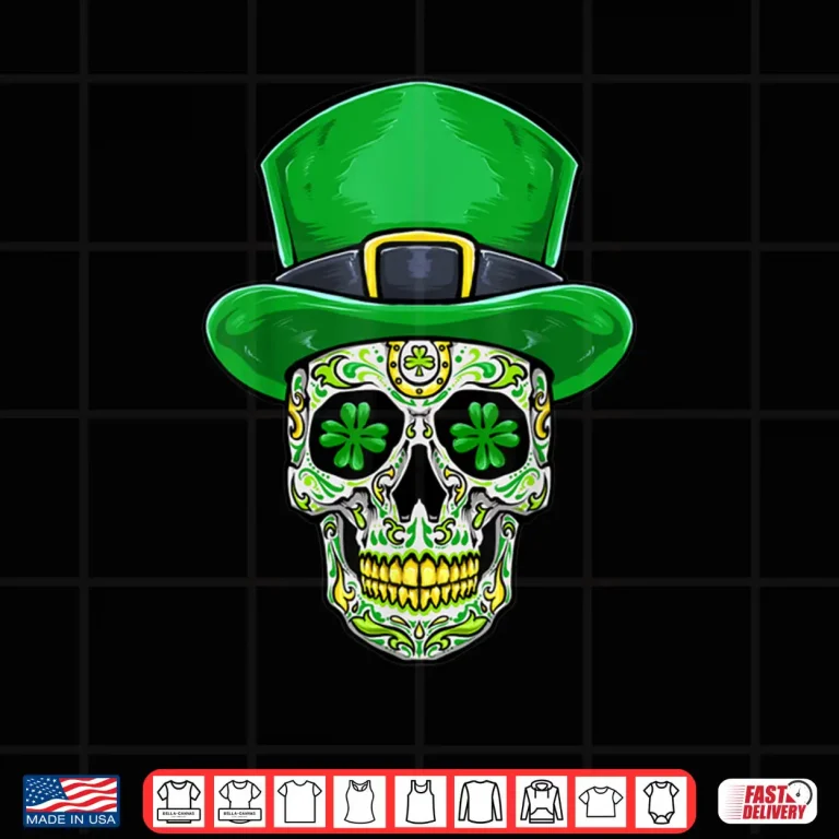 Design Sugar Skull St Patricks Day Saint Patricks Day Party Shirt