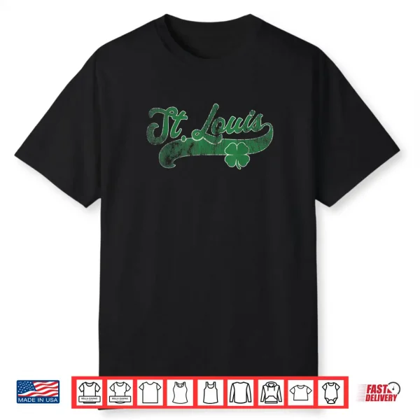 St. Patrick’s Day Shamrock Saint St. Louis Gift Irish Shirt