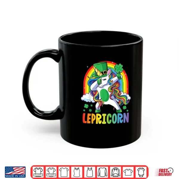 Mug St Patricks Day Girls Dabbing Unicorn Leprechaun Lepricorn Shirt