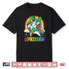 St Patricks Day Girls Dabbing Unicorn Leprechaun Lepricorn Shirt