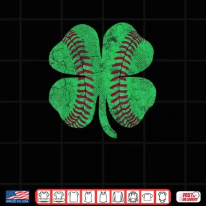 Design St Patricks Day Shamrock Baseball Saint Paddys Kids Boys Shirt