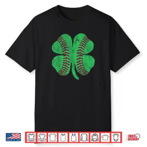 St Patrick’s Day Shamrock Baseball Saint Paddy’s Kids Boys Shirt