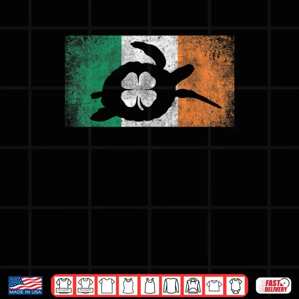 Sea Turtle St. Patrick's Day Irish Flag Ireland Saint Paddys Shirt 4 Design Sea Turtle St. Patricks Day Irish Flag Ireland Saint Paddys Shirt