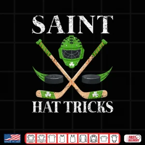 Saint Hat Tricks Leprechaun Lover Hockey St. Patrick's Day Shirt 4 Design Saint Hat Tricks Leprechaun Lover Hockey St. Patricks Day Shirt