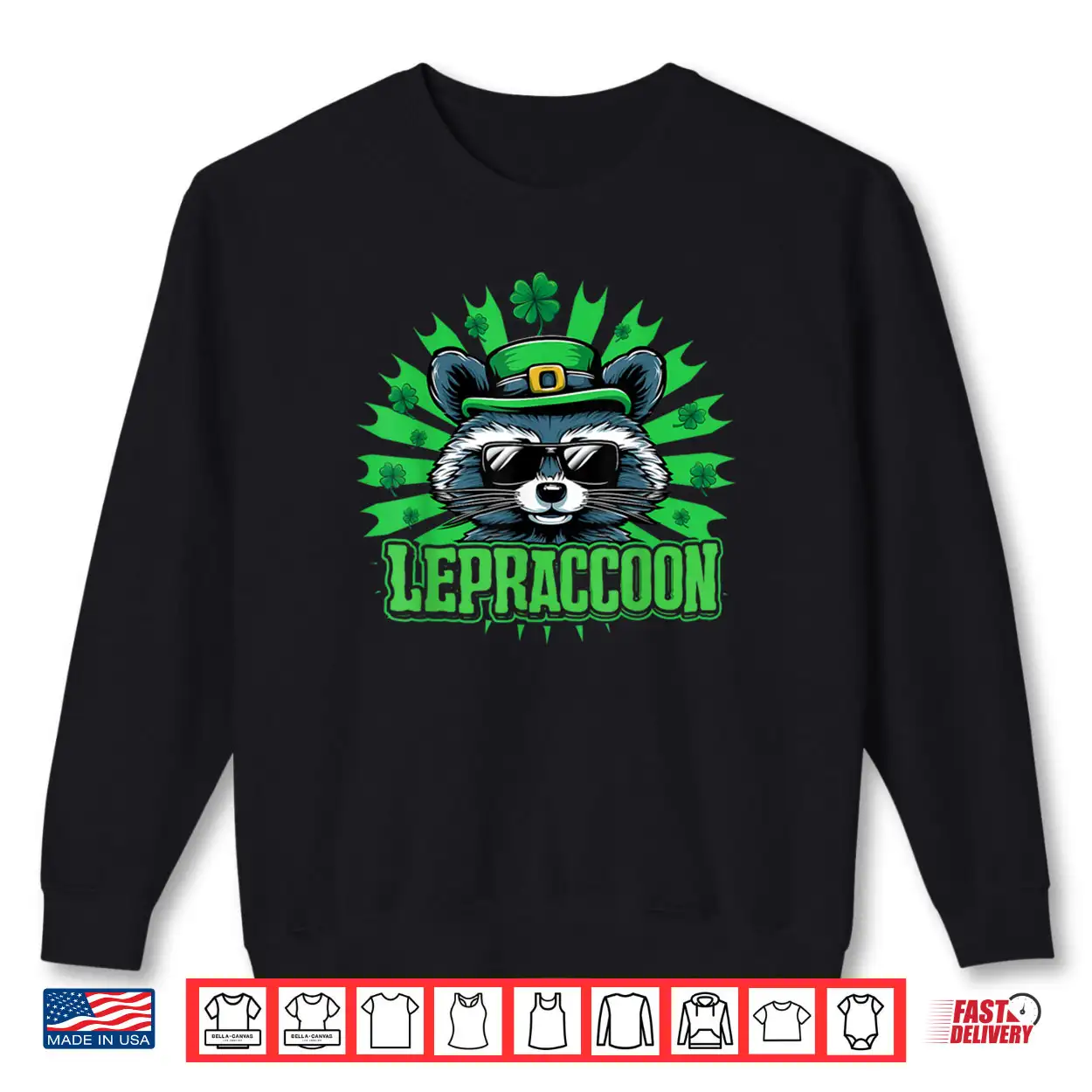 Lepraccoon Irish Fairy Folk Funny Raccoon St Patrick’s Day Shirt Lepraccoon Irish Fairy Folk Funny Raccoon St Patrick’s Day Shirt