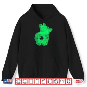 Hoodie Happy St Patricks Day Funy Saint Patricks Corgi Dog Shirt