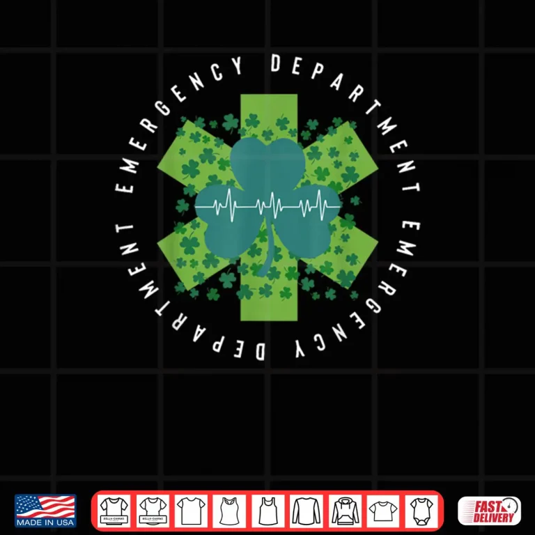 Design Emergency Department Nurse Saint Patricks Day ER Nursing Shirt