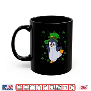 Mug Cute Penguin Shamrocks Saint Patricks Day Penguin Shirt