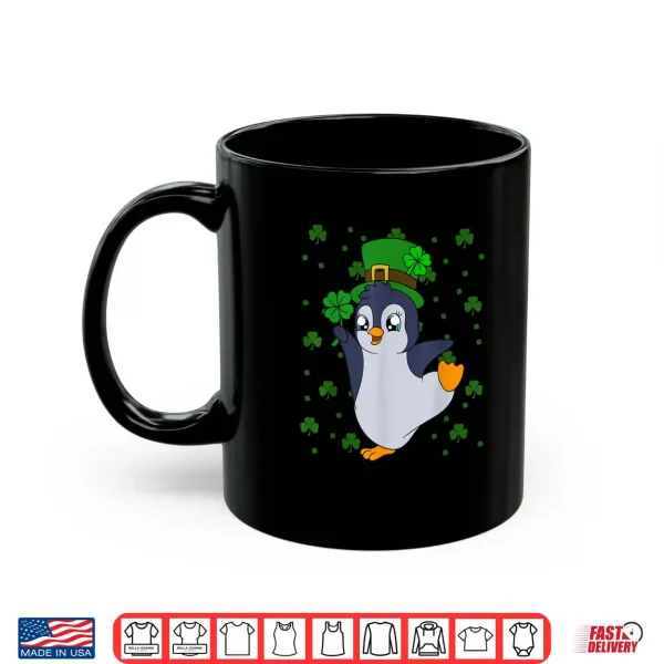 Mug Cute Penguin Shamrocks Saint Patricks Day Penguin Shirt