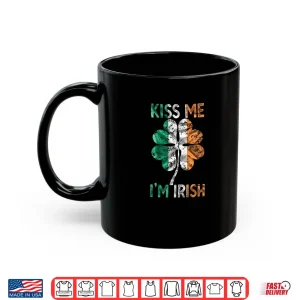 Vintage Kiss Me I'm Irish Ireland Flag shamrock St Patty day Shirt 3 Mug Vintage Kiss Me Im Irish Ireland Flag shamrock St Patty day Shirt