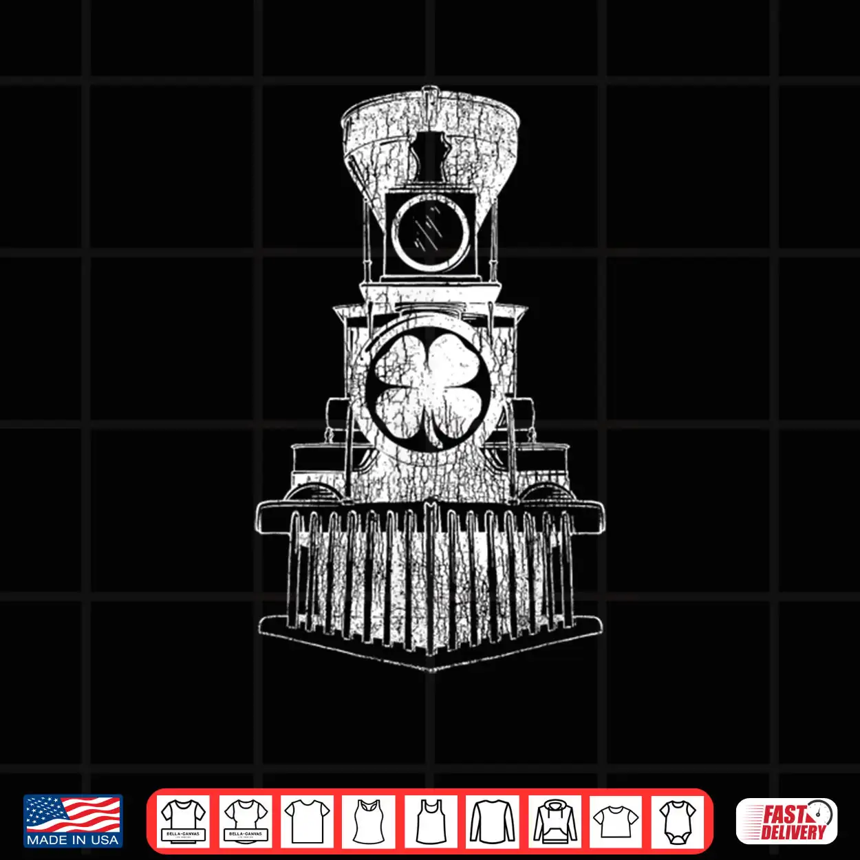 Train Locomotive Shamrock St. Patrick’s Day Saint Paddy’s Shirt Train Locomotive Shamrock St. Patrick’s Day Saint Paddy’s Shirt