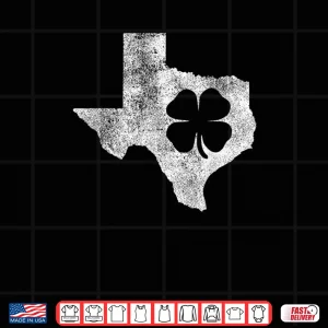 Design St. Patricks Day TX Texas Shamrock Irish Saint Paddys Shirt