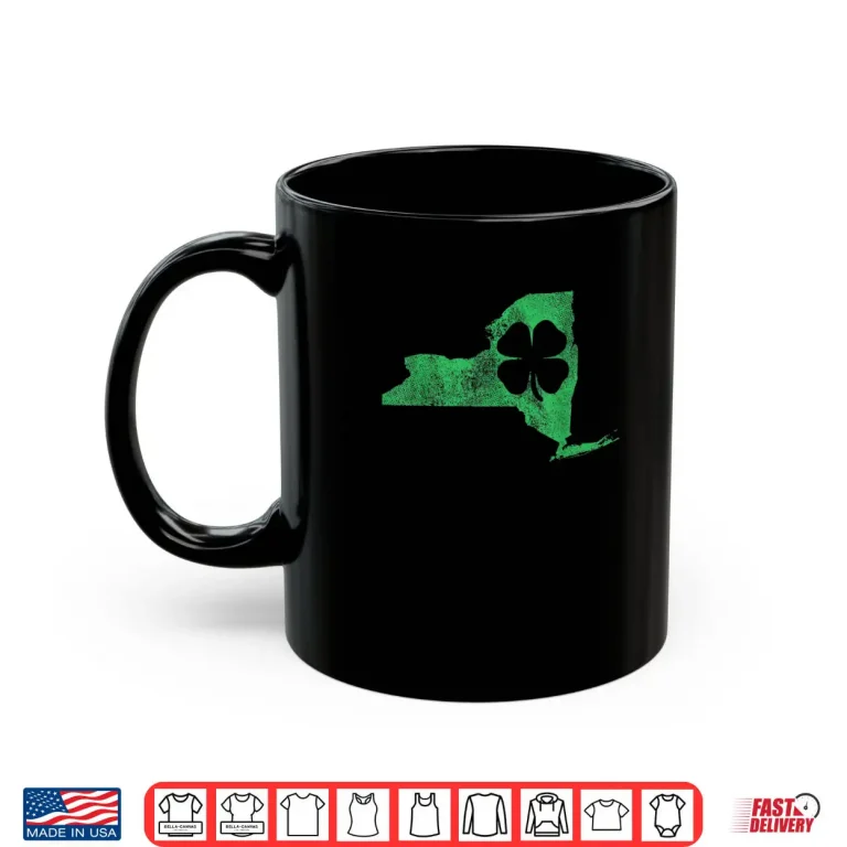 Mug St. Patricks Day NY New York Shamrock Irish Saint Paddys Shirt