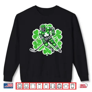 Sweatshirt St Patricks Day Hockey Irish Boys Saint Paddys Shamrock Shirt