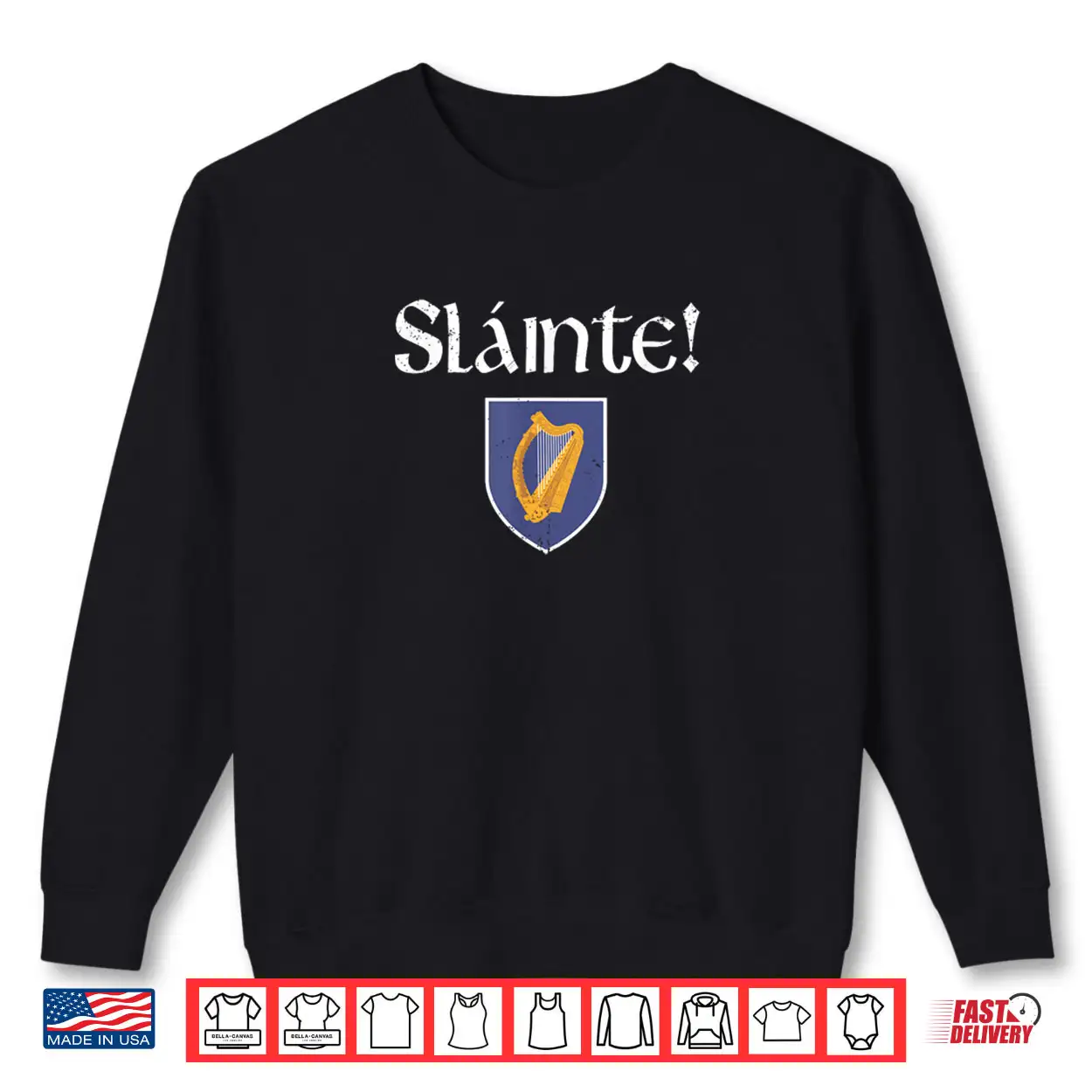 Slainte Shirt Coat of Arms Irish Patriotic St Patrick’ Day Shirt Slainte Shirt Coat of Arms Irish Patriotic St Patrick’ Day Shirt