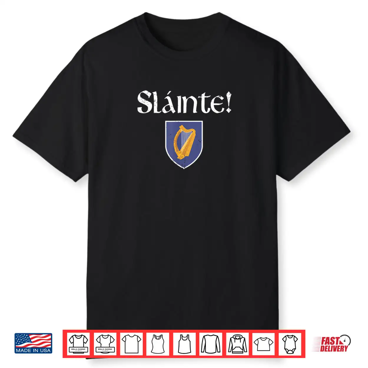 Slainte Shirt Coat of Arms Irish Patriotic St Patrick’ Day Shirt Slainte Shirt Coat of Arms Irish Patriotic St Patrick’ Day Shirt