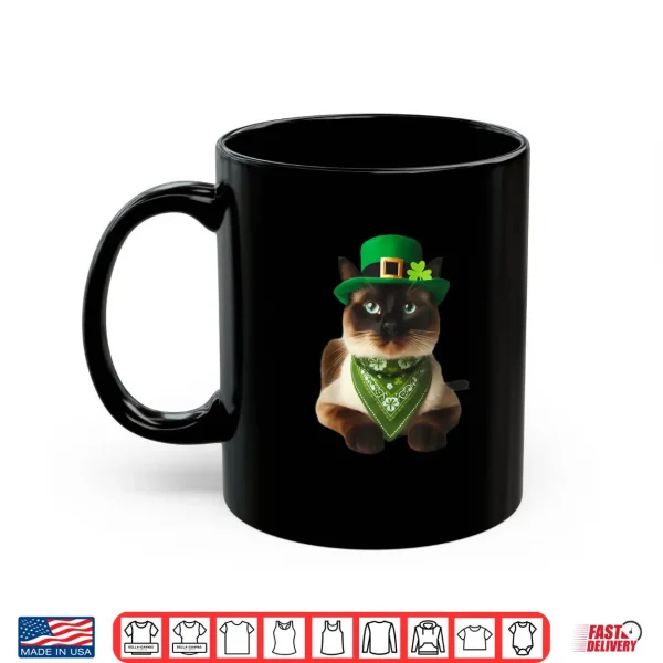 Mug Siamese Cat St Patricks Day Saint Paddys Owner Lover Cute Shirt