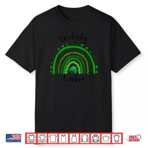 One Lucky Teacher Shamrock St Patrick’s Day Appreciation Shirt