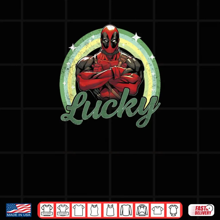 Design Marvel Deadpool Saint Patricks Day Lucky Rainbow Shirt