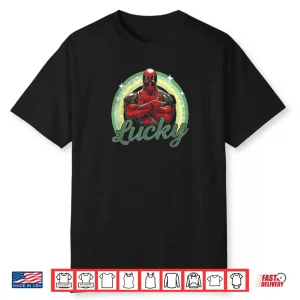 Marvel Deadpool Saint Patrick’s Day Lucky Rainbow Shirt