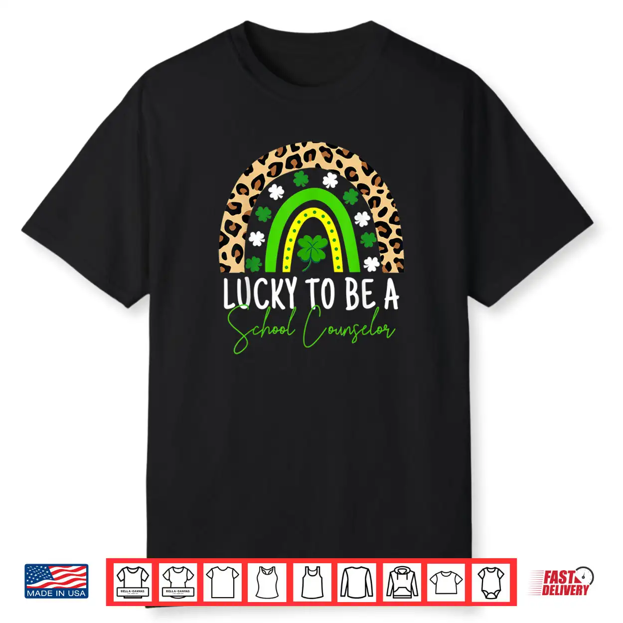 Lucky To Be A School Counselor St Patricks Day Rainbow Cute Shirt Lucky To Be A School Counselor St Patricks Day Rainbow Cute Shirt