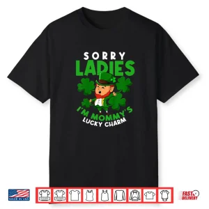 Kids Mommy’s Lucky Charm Mom St Patricks Day Leprechaun Toddler Shirt
