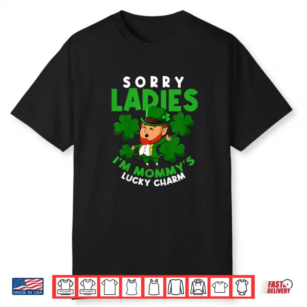 Kids Mommy’s Lucky Charm Mom St Patricks Day Leprechaun Toddler Shirt