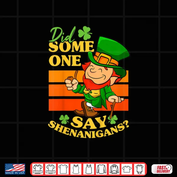 Design Kids Did Someone Say Shenanigans St Patricks Day Toddler Boy Shirt