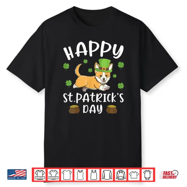 Happy St. Patrick’s Day Funy Saint Patricks Corgi Dog Gift Shirt