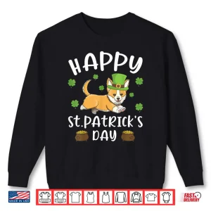 Sweatshirt Happy St. Patricks Day Funy Saint Patricks Corgi Dog Gift Shirt