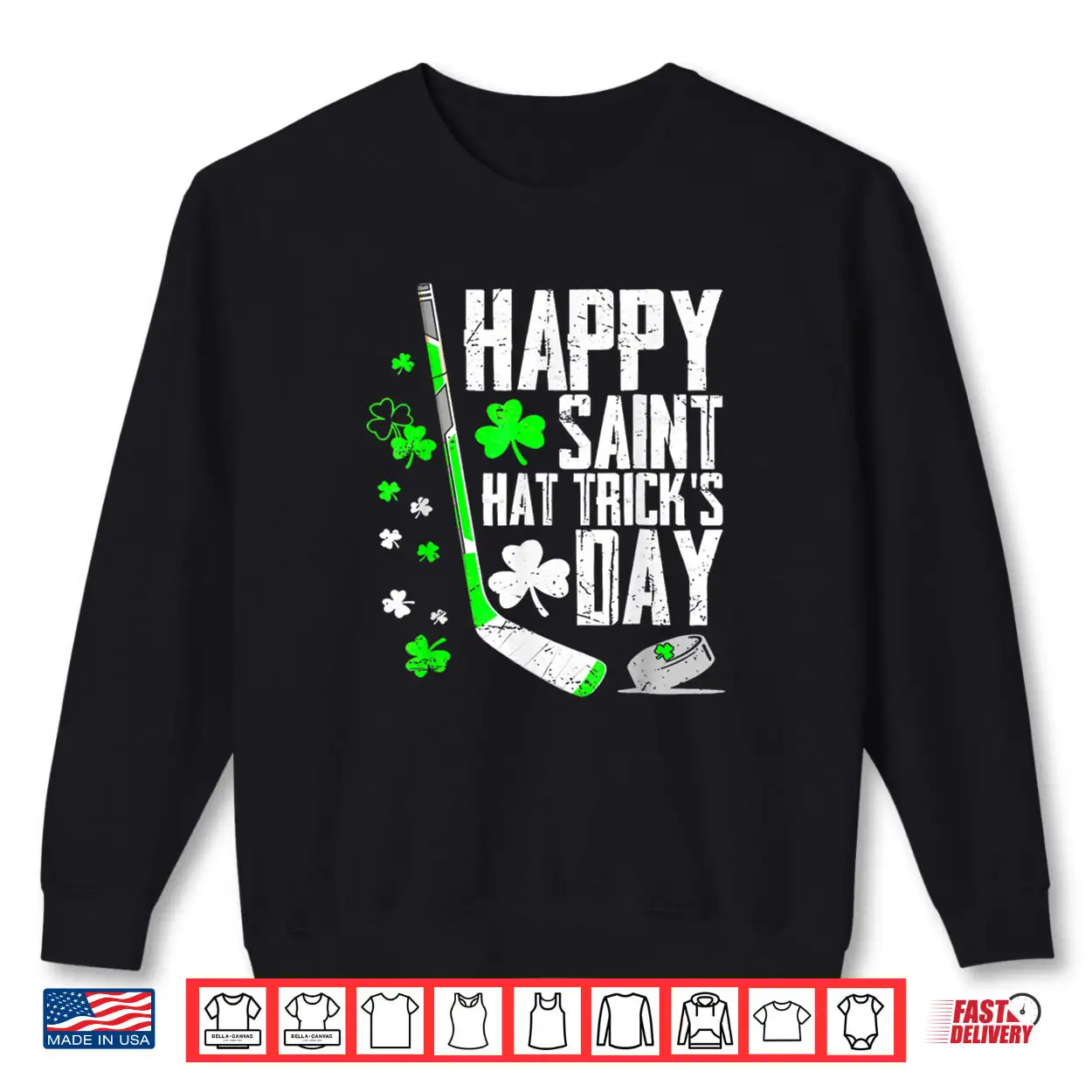Happy Saint Hat Trick’s Day Tee Ice Hockey St. Patrick’s Shirt Happy Saint Hat Trick’s Day Tee Ice Hockey St. Patrick’s Shirt