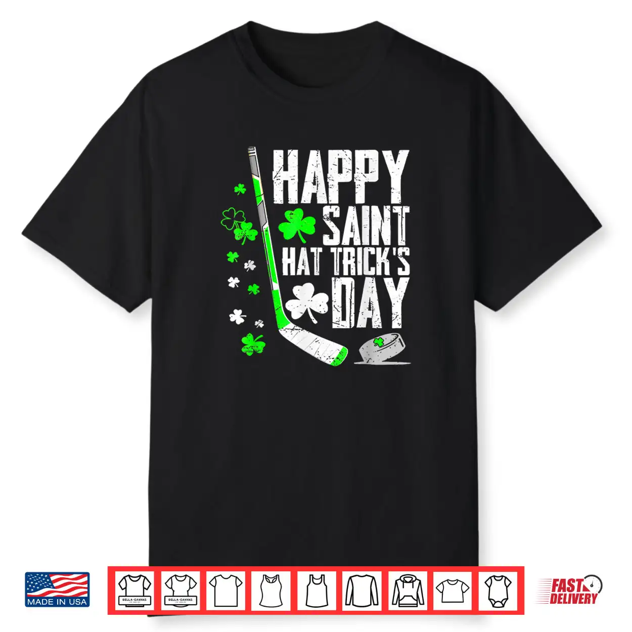 Happy Saint Hat Trick’s Day Tee Ice Hockey St. Patrick’s Shirt Happy Saint Hat Trick’s Day Tee Ice Hockey St. Patrick’s Shirt