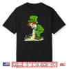 Funny St Patricks Day Puking Leprechaun Shirt Drinking Tee Shirt