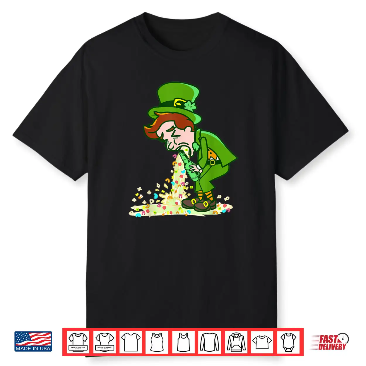 Funny St Patricks Day Puking Leprechaun Shirt Drinking Tee Shirt Funny St Patricks Day Puking Leprechaun Shirt Drinking Tee Shirt