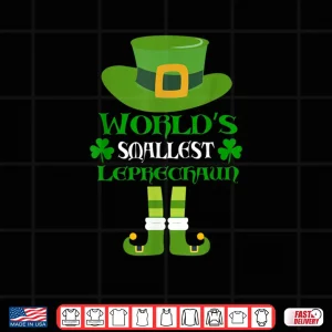 Design Worlds Smallest Leprechaun Funny Saint Patricks Day Shirt