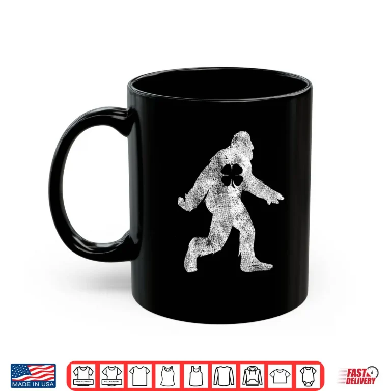 Mug St. Patricks Day Bigfoot Irish Sasqautch Saint Paddys Shirt 1