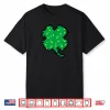 St Patricks Day Shirt Gamer Pixel Shamrock Funny Gifts Kids Shirt