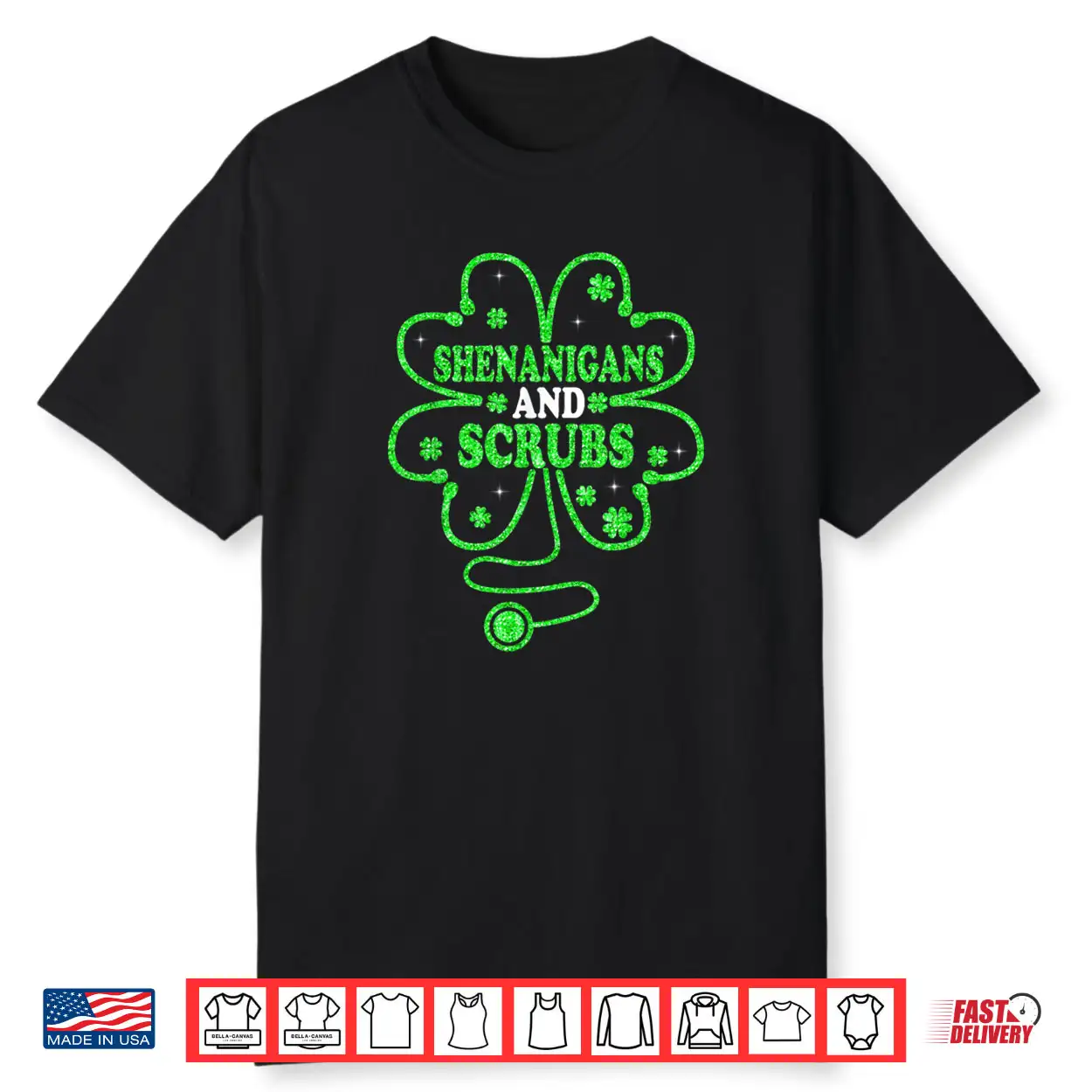 Shenanigans Scrubs Nurse Green Shamrock Saint Patrick’s Day Shirt Shenanigans Scrubs Nurse Green Shamrock Saint Patrick’s Day Shirt