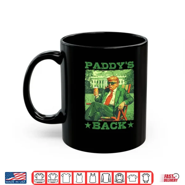 Mug Retro Paddys Back Donald Trump Beer Lover St Patricks Day Shirt