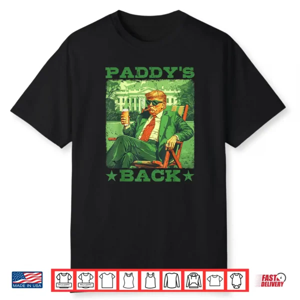 Retro Paddy’s Back Donald Trump Beer Lover St Patrick’s Day Shirt