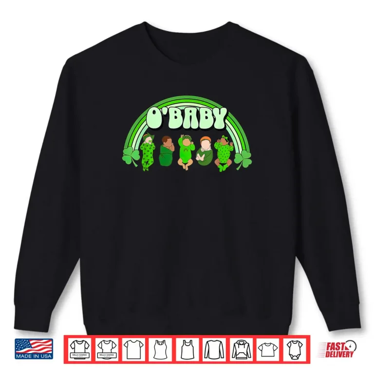 Sweatshirt Rainbow Labor And Delivery Nurse Saint Patricks Day NICU Shirt