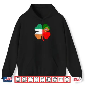 Hoodie Portuguese Irish Shamrock Portugal Ireland Saint Patricks Day Shirt