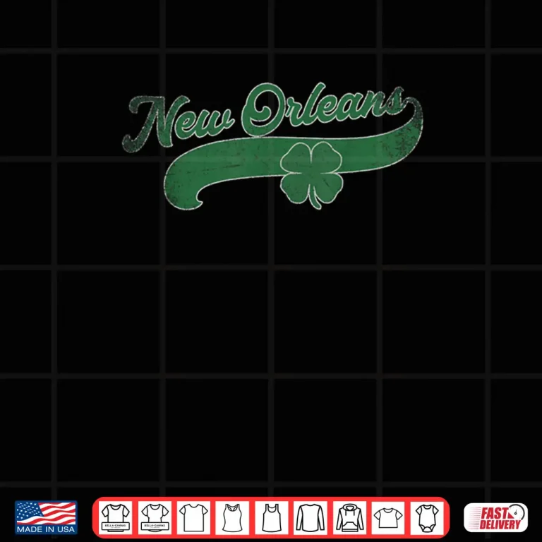 Design New Orleans Shamrock St. Patricks Day Saint Paddys Irish Shirt
