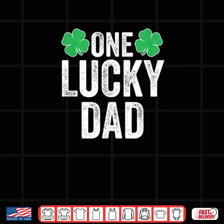 Mens One Lucky Dad Clover Men Father St Patricks Day Dad Shirt 4 Design Mens One Lucky Dad Clover Men Father St Patricks Day Dad Shirt