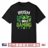 Irish I Was Gaming Funny St Patricks Day Video Gamer Boys Shirt