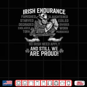 Irish Endurance Shirt Irish American Pride 4 Design Irish Endurance Shirt Irish American Pride