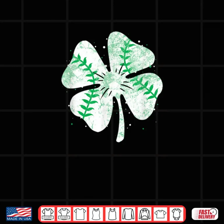 Design Baseball St Patricks Day Boys Men Catcher Pitcher Shamrock Shirt
