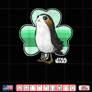 Design Star Wars Porg Clover Saint Patricks Day Graphic Shirt