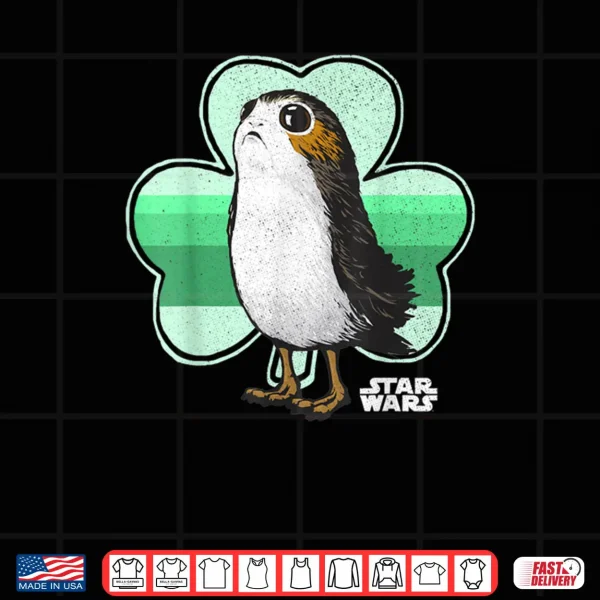 Design Star Wars Porg Clover Saint Patricks Day Graphic Shirt